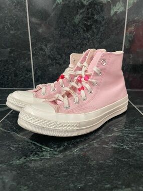 Converse Chuck Taylor All Star High DIY Beads Sunrise Pink Women’s 7 Used